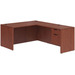 CLALD1033- Classic L-Shape Desk 60" W x 30" D with 47" Return and Box/File Pedestal- Cherry