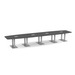 PALBS4216N - 18 ft. Classic Boat Shape Conference Table with Brushed Palmer Base