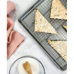 1605CR  Jelly Roll Pan with Baking Rack - USA Pan Lifestyle
