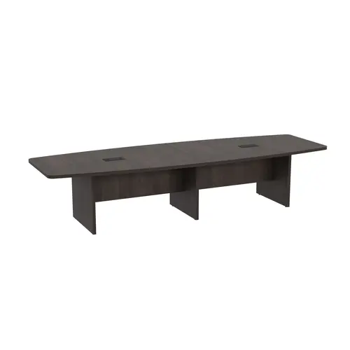 12' BOAT SHAPE CONFERENCE TABLE BRINDLE