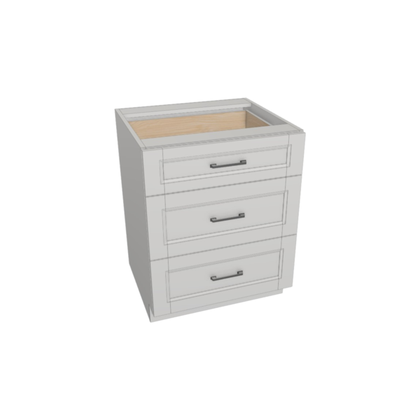 Vail Pure White Box  Drawer Base Kit - 27” X 34 1/2”H X 24”D