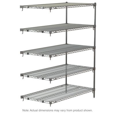 Metro 5AA547C Super Adjustable Super Erecta Add-On Shelving Unit 42"W X 24"D X 74"H