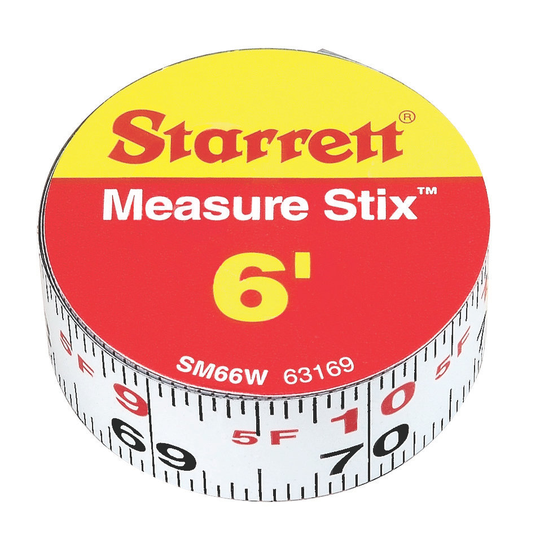 STARRETT SM66W 3/4 x 6ft, English (Left-to-Right)