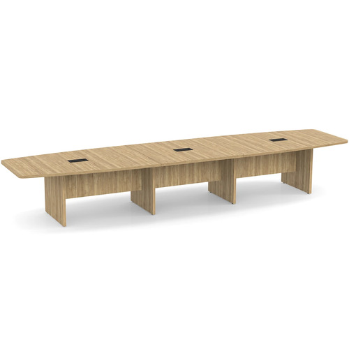 Classic Boat-Shape Conference Table 16 Ft - Aspen 