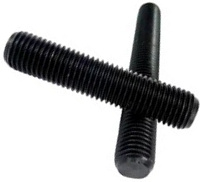1/4" - 28 X 3" FULLY THREADED STRAIGHT ROD SAE J429 GR 8 PLAIN