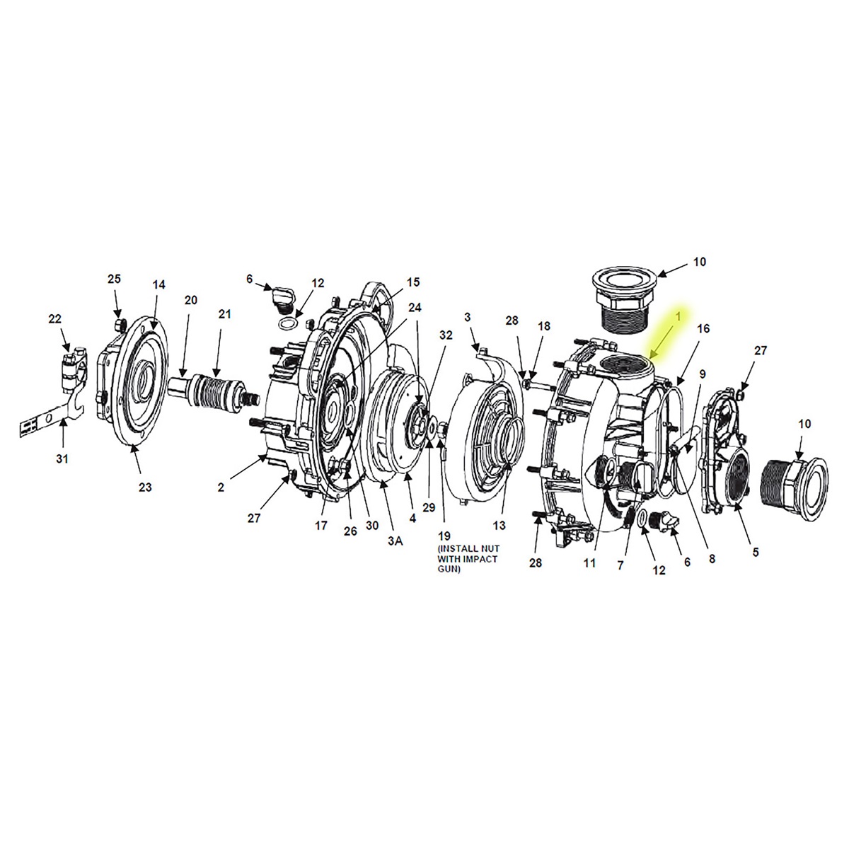 CCI CDSJohn Blue Housing for PSP3240 SelfPriming 2" Centrifugal Pump