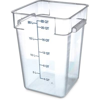 Carlisle StorPlus Clear 22 qt Square Food Storage Container