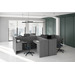 CLAQW1058NNPGNPG, 142"x144" Quad Workstation - Newport Gray