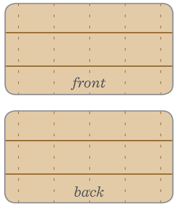 page pattern, dates on left, dot grid on right