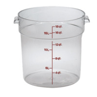 Cambro RFSCW18135 Camwear 18 qt. Round Food Storage Containers