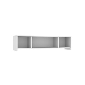 PL2044OH 71" WALL MOUNT OPEN HUTCH- WHITE