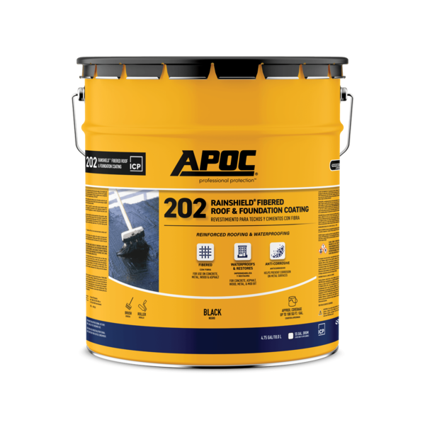 APOC® 202 RAINSHIELD®-F FIBERED ROOF & FOUNDATION COATING