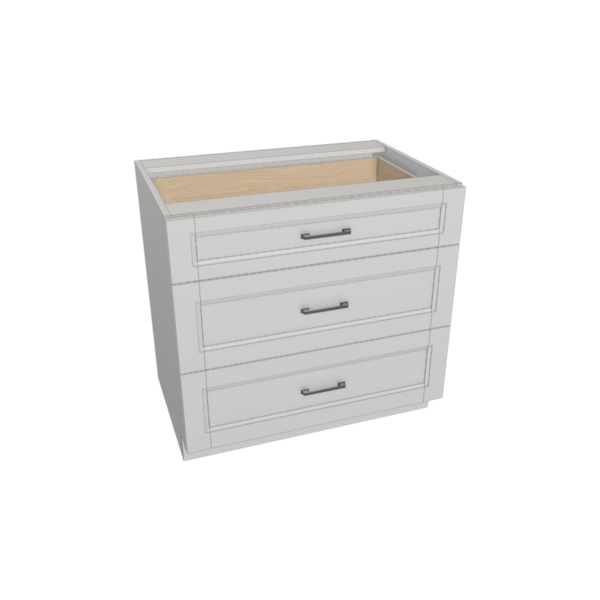 Vail Pure White Box  Drawer Base Kit - 36” X 34 1/2”H X 24”D