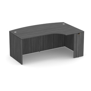 PL177R 71" RIGHT BOWFRONT PORKCHOP- Coastal Gray