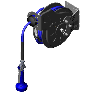 T&S Brass B-7212-08M Hose Reel System Open
