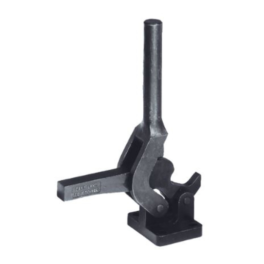 Carr Lane CL-1000-VCC Vertical-Handle Cam Clamp, Solid Arm, Flanged Base (1000lbs)