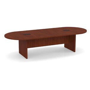 10ft Racetrack, slab base Conference Table: CHERRY