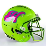 Lettering Football Helmet Decals
