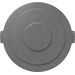 Carlisle 84105623 Trash Bin Lid, 27" Dia, Snap Locks, Gray, NSF