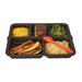 Cook's 517 Brown 5-Compartment Flex Tray