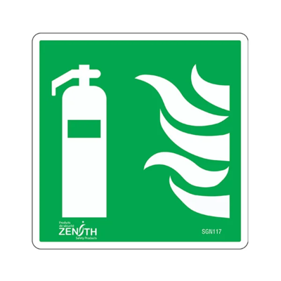 Fire Extinguisher Sign - 6" x 6" - Vinyl - Pictogram