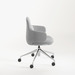 CHK73410 VIVA CLUB CHAIR w/ ALUMINUM BASE - Ash Seat