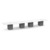 20' Classic Boat Shape Conference Table with Cube Base - White Top, Newport Gray Base