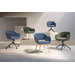 CHK68091BLU0701 - SARON GUEST CHAIR - Blue with 4 Prong base