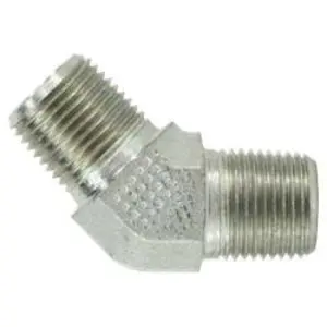 45 deg Elbow, 1/2 in MPT x 1/2 in MPT, Steel