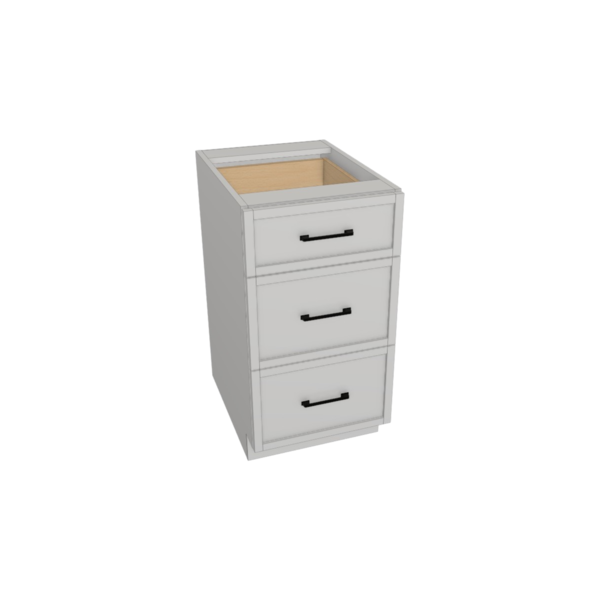 Fresno Pure White Box  Drawer Base Kit - 18” X 34 1/2”H X 24”D