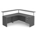PBTC71L 71" CORNER TRAN TOP LEFT- NEWPORT GRAY