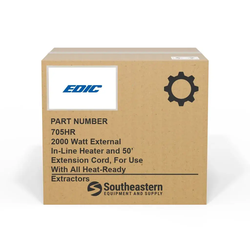 Edic - 705HR - 2000 Watt External In-Line Heater and 50’ Extension Cord, For Use With All Heat-Ready Extractors