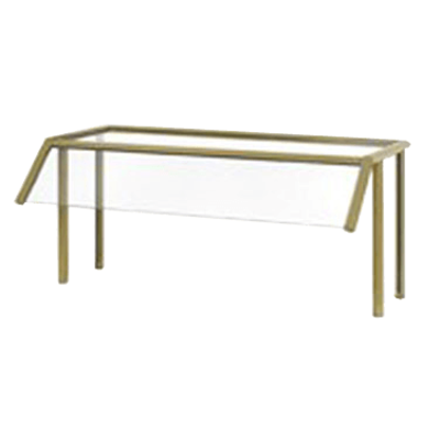 Vollrath N89281 NSF2 Traditional Breath Guard Single-Sided Buffet with Top Shelf