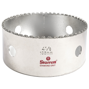 STARRETT KD0418-N 4-1/8'' (105mm) Diamond Grit Hole Saw
