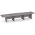 14' Classic Boat Shape Conference Table with Panel Base - Newport Gray