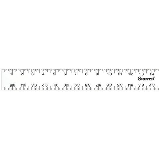 STARRETT ASE-96 Straight Edge Aluminum Rule - 96'' English