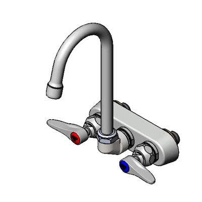 T&S Brass B-1146-02A Faucet Workboard 4" Wall Mount