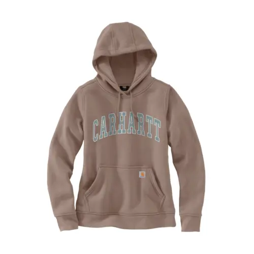 CARHARTT 107881 - Women's Marquette Varsity Hooded Sweatshirt - Stone Brown