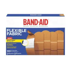 4444 BAND-AID FLEXIBLE FABRIC BANDAGES, 1" X 3", 100/BOX