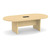 8' Classic Racetrack Conference Table with Panel Base - Maple