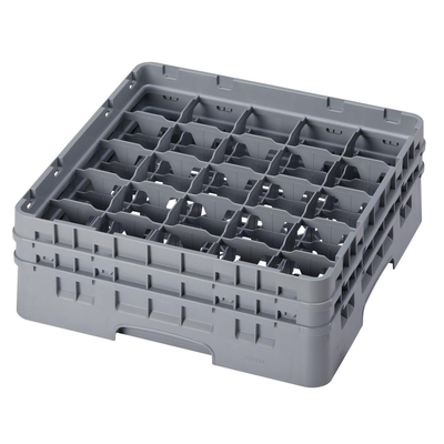 Cambro 25S434151 Camrack Glass Rack with 2 Extenders 