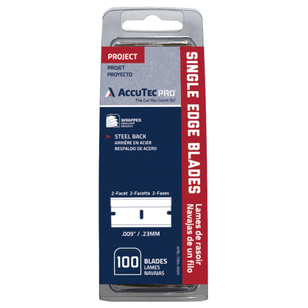Steel Razor Blades  100 Pack
