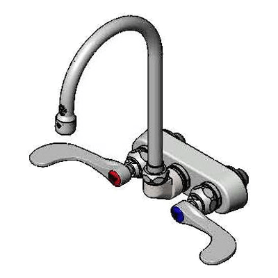 T&S Brass B-1146-04 Faucet Workboard Splash Mounted