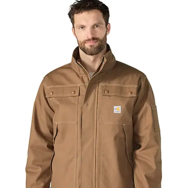 CARHARTT 107617 - FR Quick Duck Coat - Brown