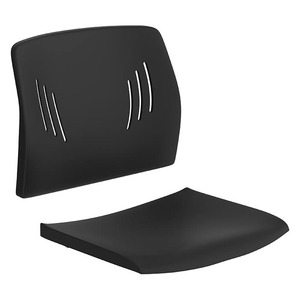 3085 BLACK BARSTOOL SEAT & BACK (NO FRAME, SEAT ONLY)