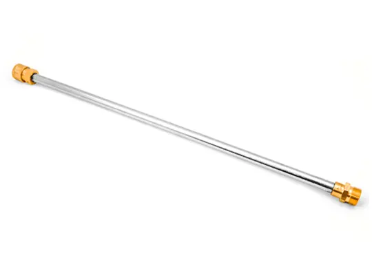 18" Plated Steel Lance with M22M Inlet and QC Coupler