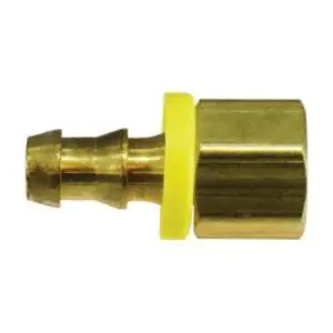 Rigid Adapter, 5/8 in Push-On Hose Barbed x 3/4 in FPT, Brass