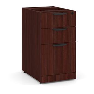 PL166 BOX/BOX/FILE PEDESTAL- MAHOGANY