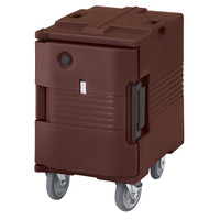 Cambro UPCHW400131 Camcarrier Heated Ultra Pancarrier w/ Swivel & Fixed 6" Casters