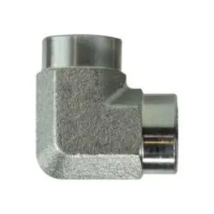 90 deg Elbow, 1-1/2 in FNPT x 1-1/2 in FNPT, Steel